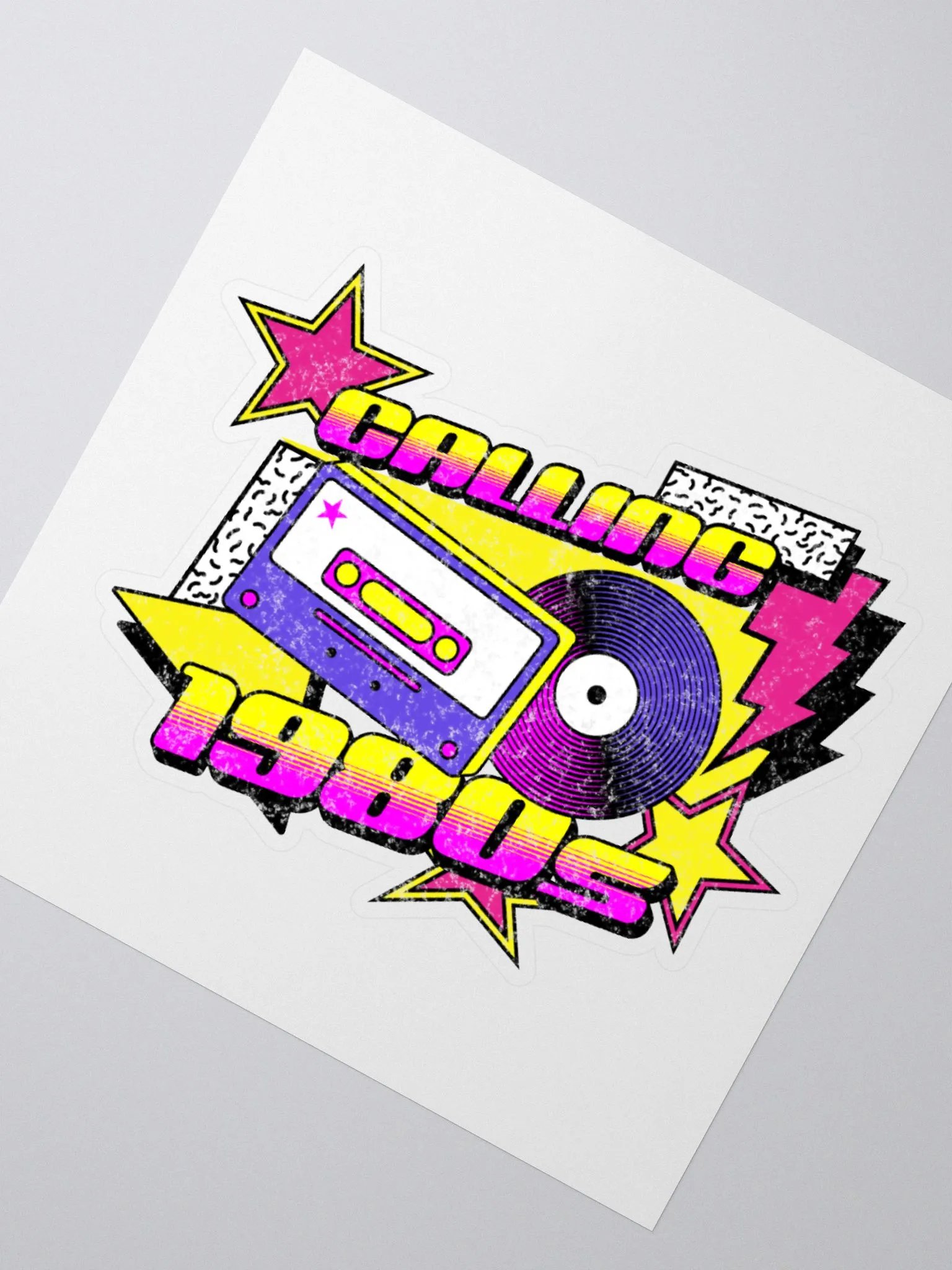 Calling 1980s Sticker product image (5)