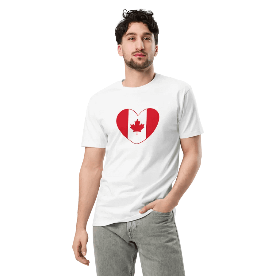 Canadian Heart Flag Unisex Tee product image (3)