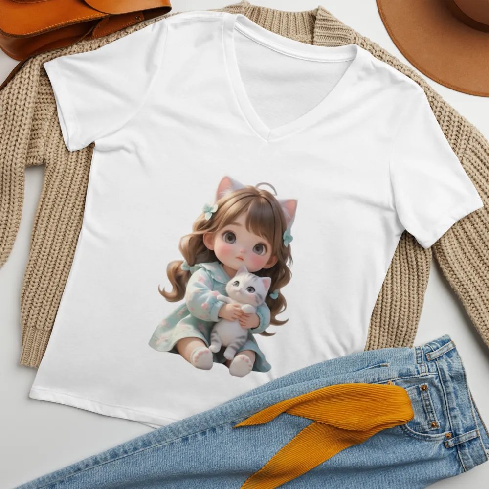 Bella+Canvas Women's Relaxed V-Neck T-Shirt product image (7)