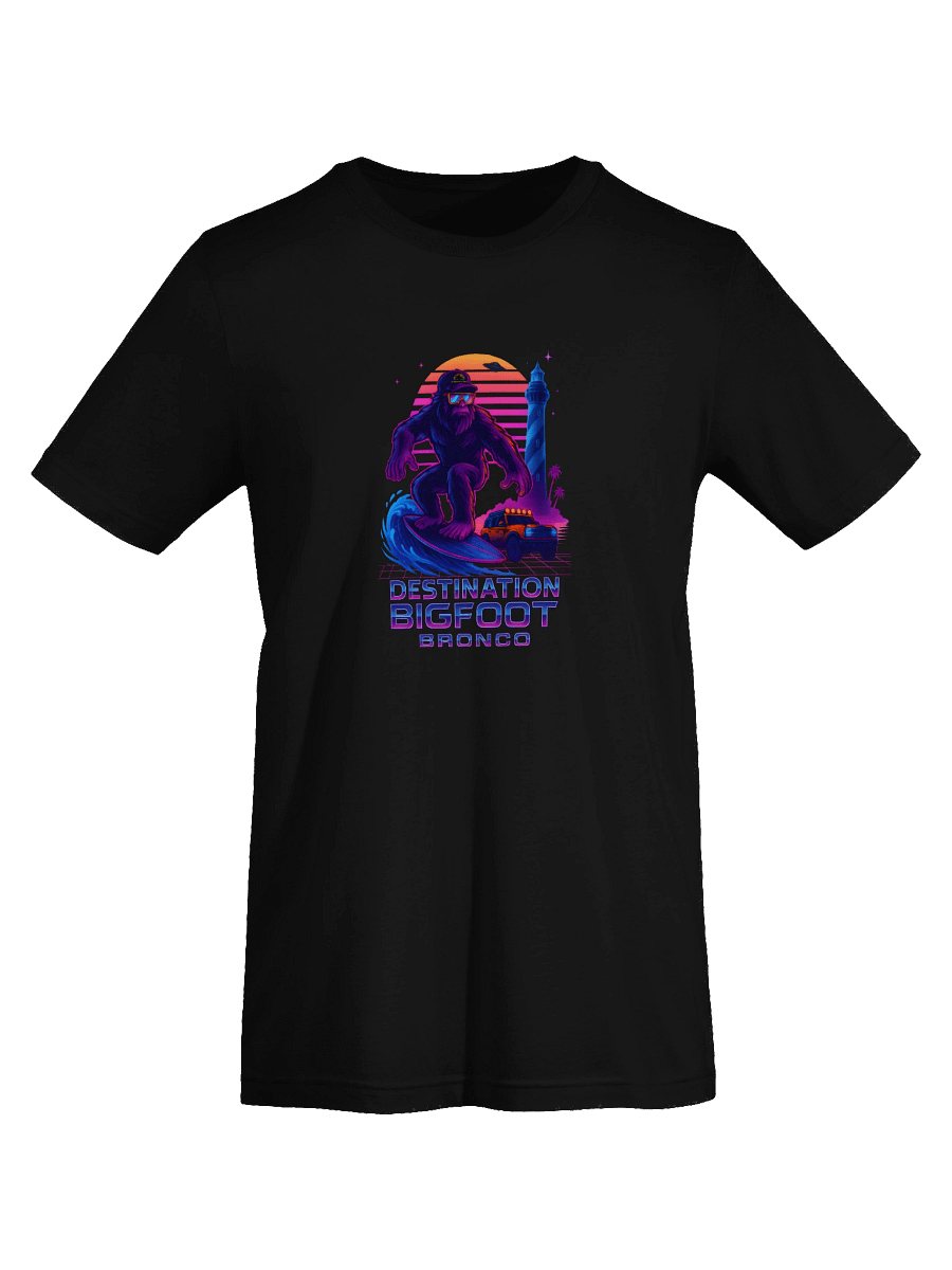 Destination Bigfoot Bronco Full Frontal Synthwave T-Shirt (Multiple Colors Available) product image (7)