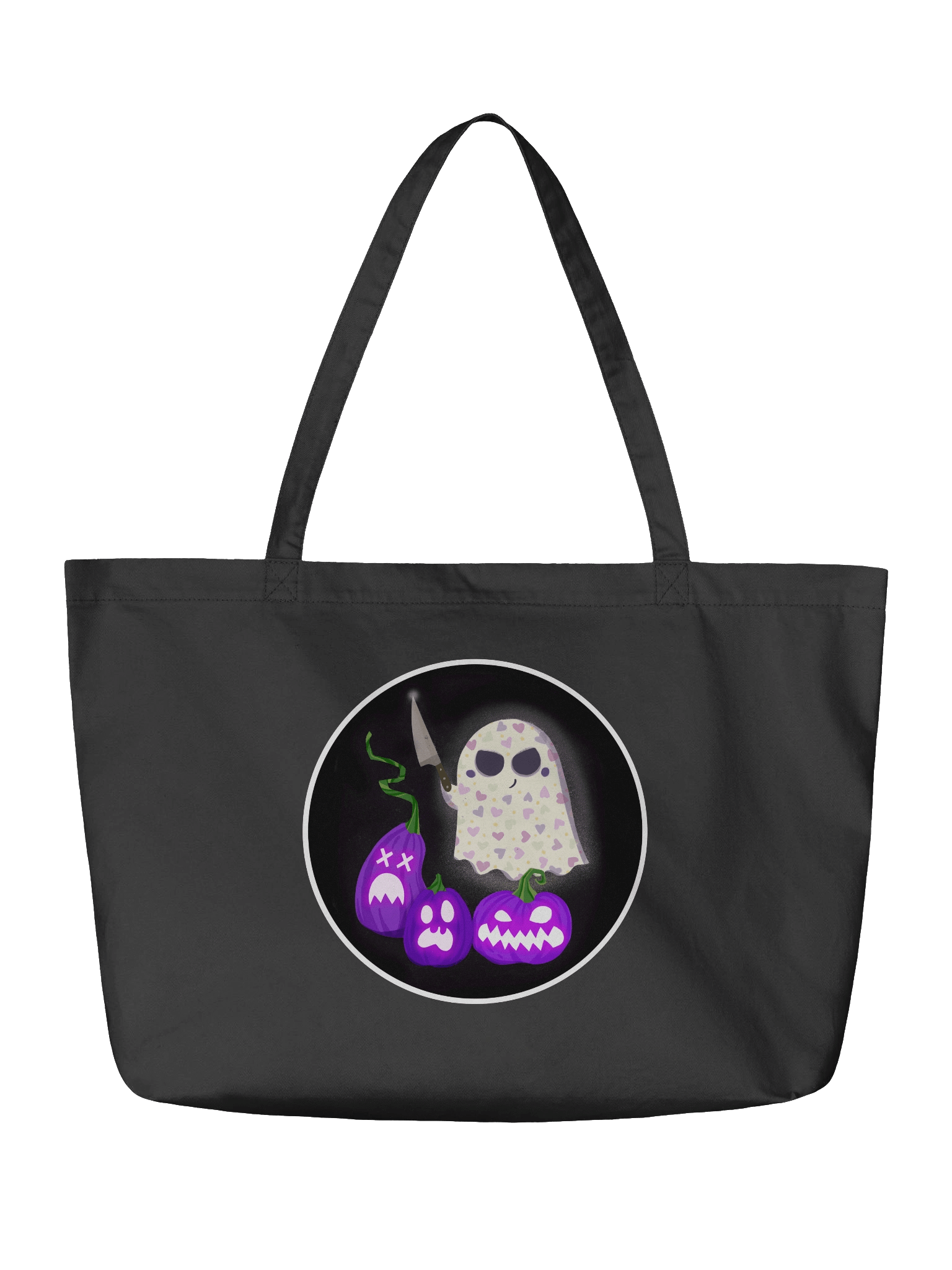 Little Ghost Pumpkin Carver - Tote Bag product image (3)