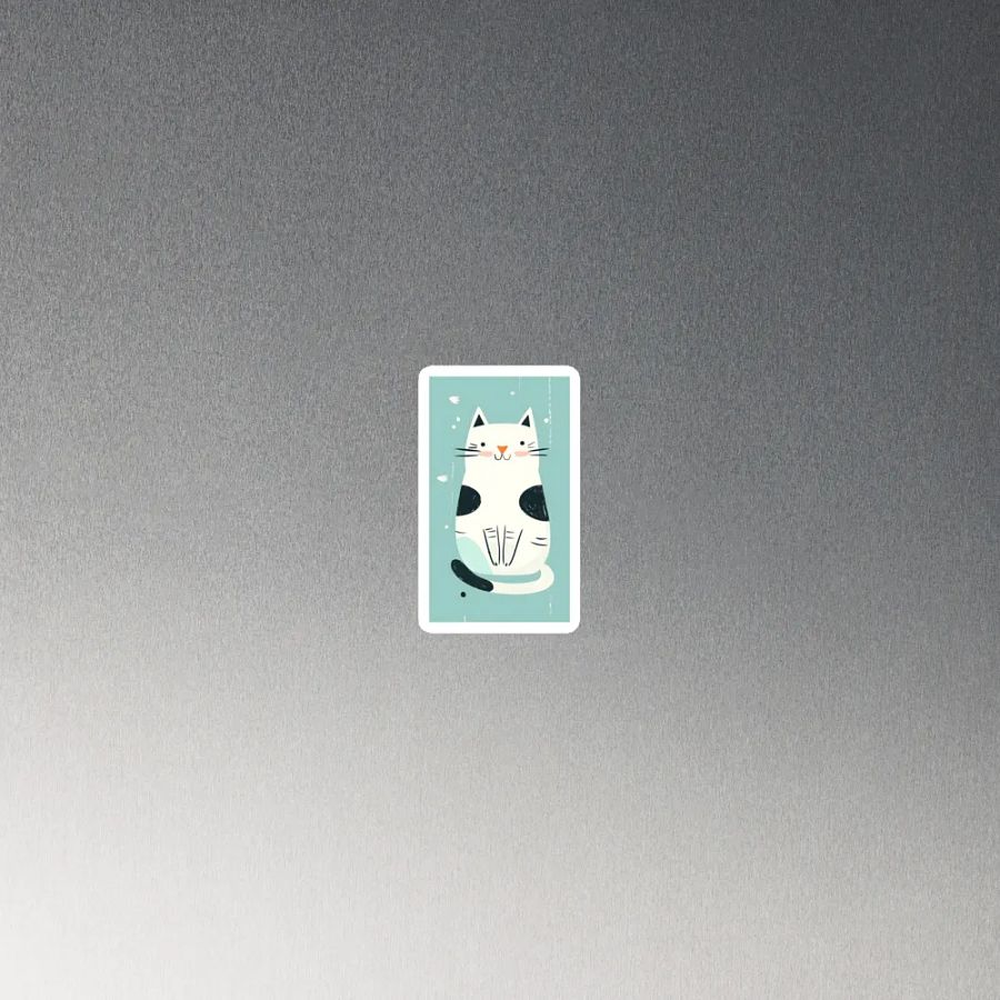 Pawsitively Adorable Feline – Die-Cut Magnet product image (2)