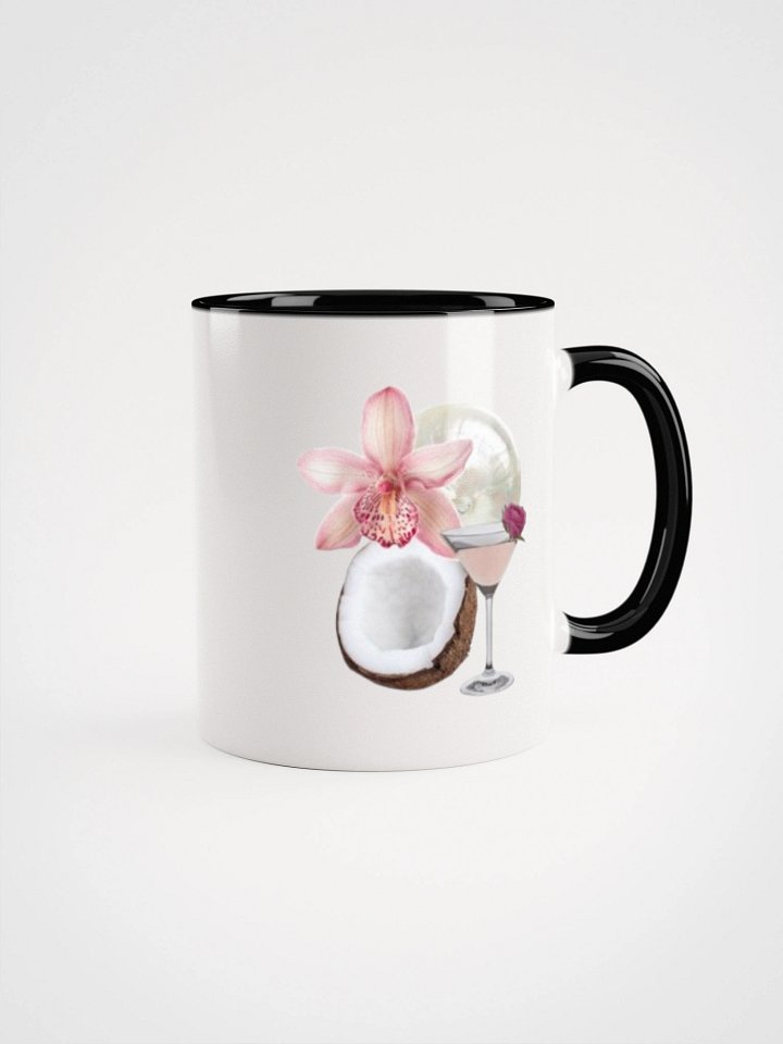 flower and coconut design mug product image (1)