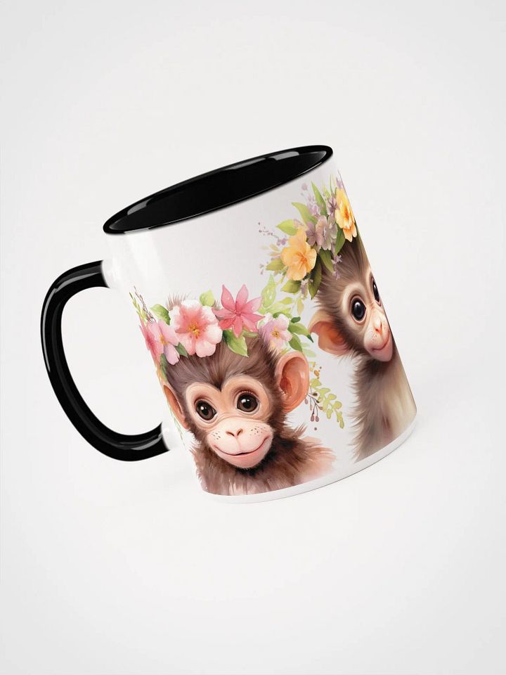 Floral Monkeys Ceramic Mug product image (2)