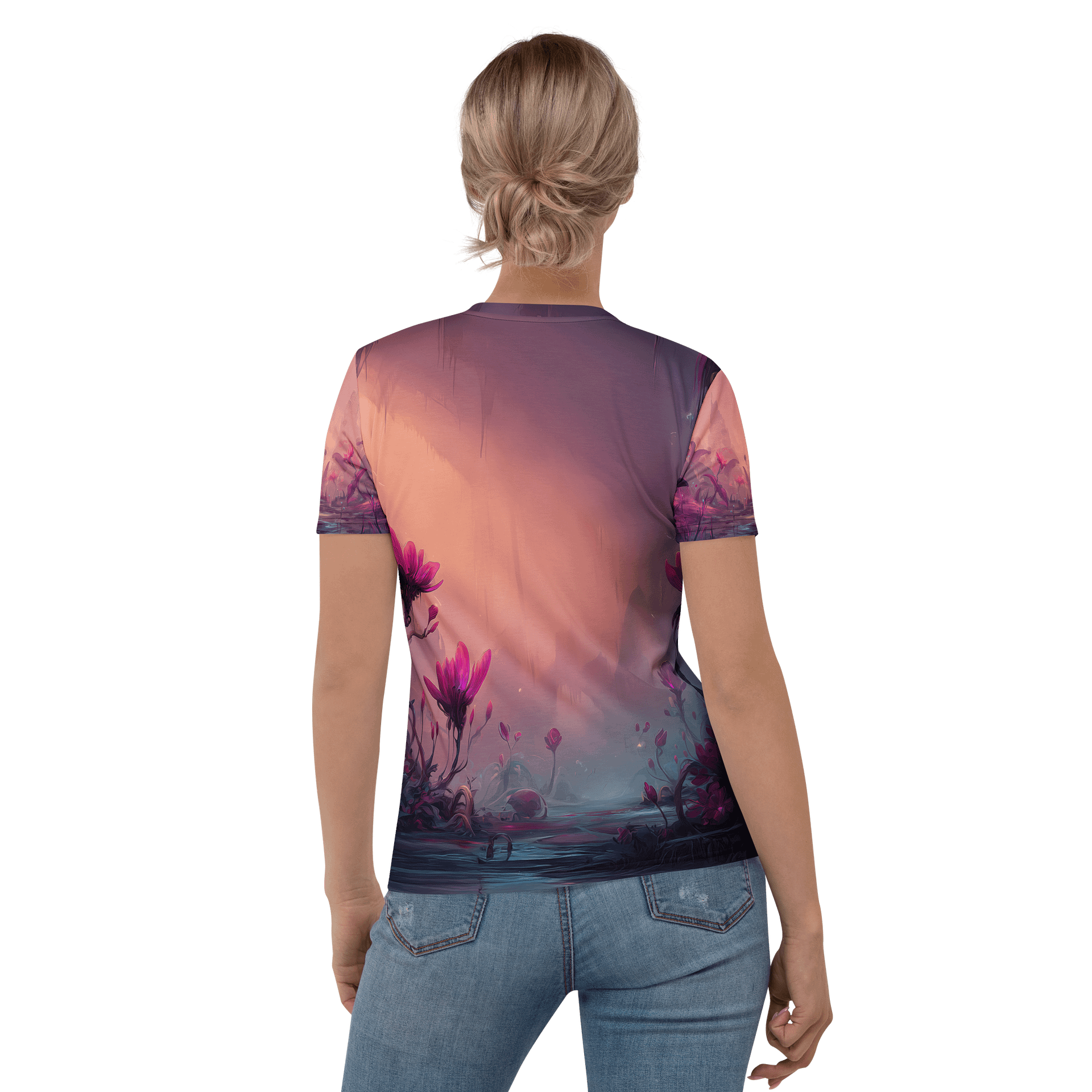 Bizzy Bee Women’s All-Over Print T-Shirt product image (5)