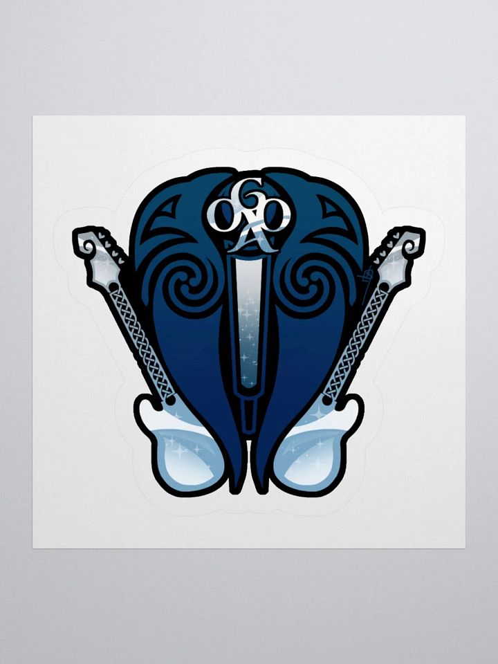 | Vinyl Sticker | Old Gods Crest | Midnight - Blue&Silver | product image (1)