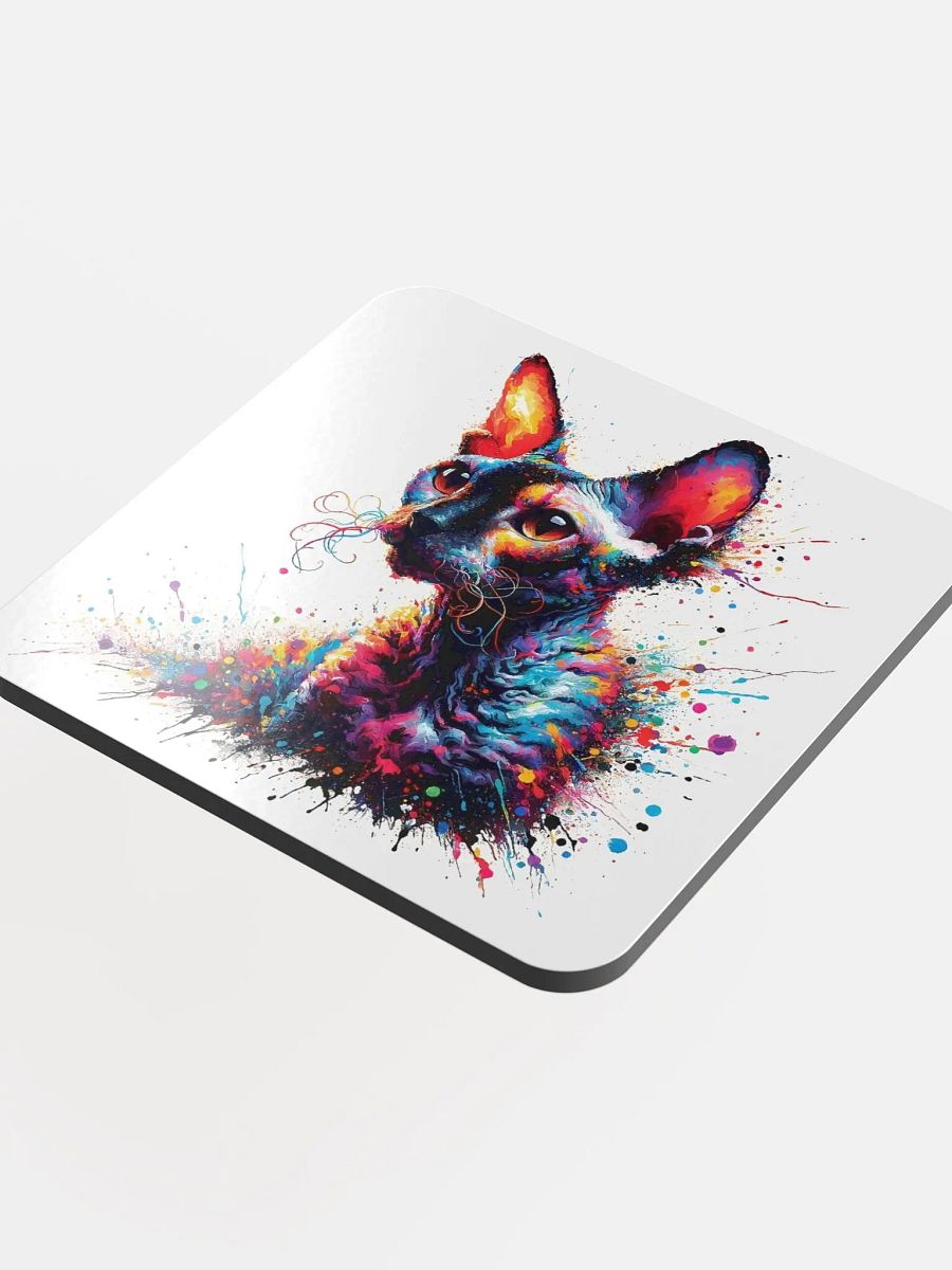 Glossed Cork Coaster: Cornish Rex product image (4)