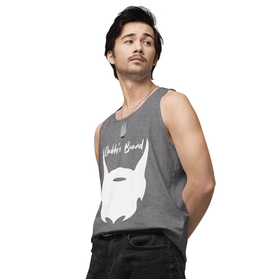 daddy's beard tank (white print) product image (4)