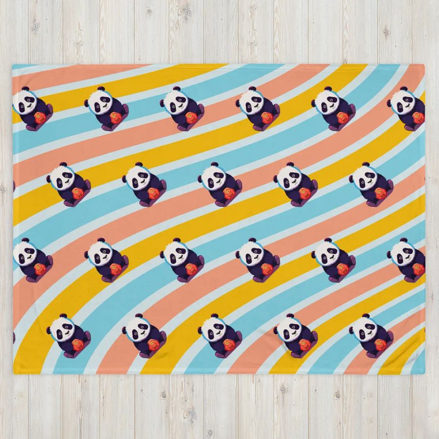 Panda Cookie Throw Blanket product image (4)