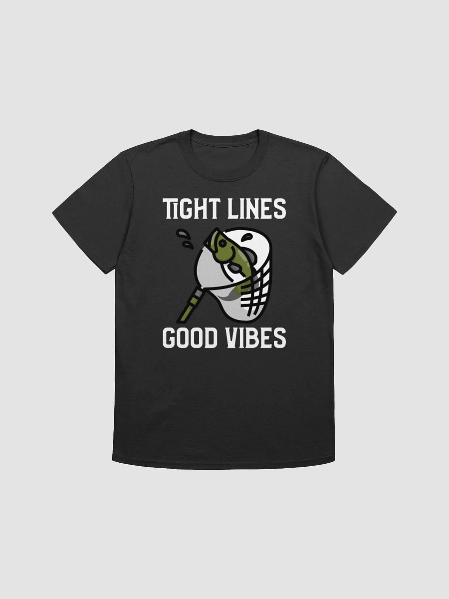 Tight lines, good vibes fishing t-shirt product image (1)