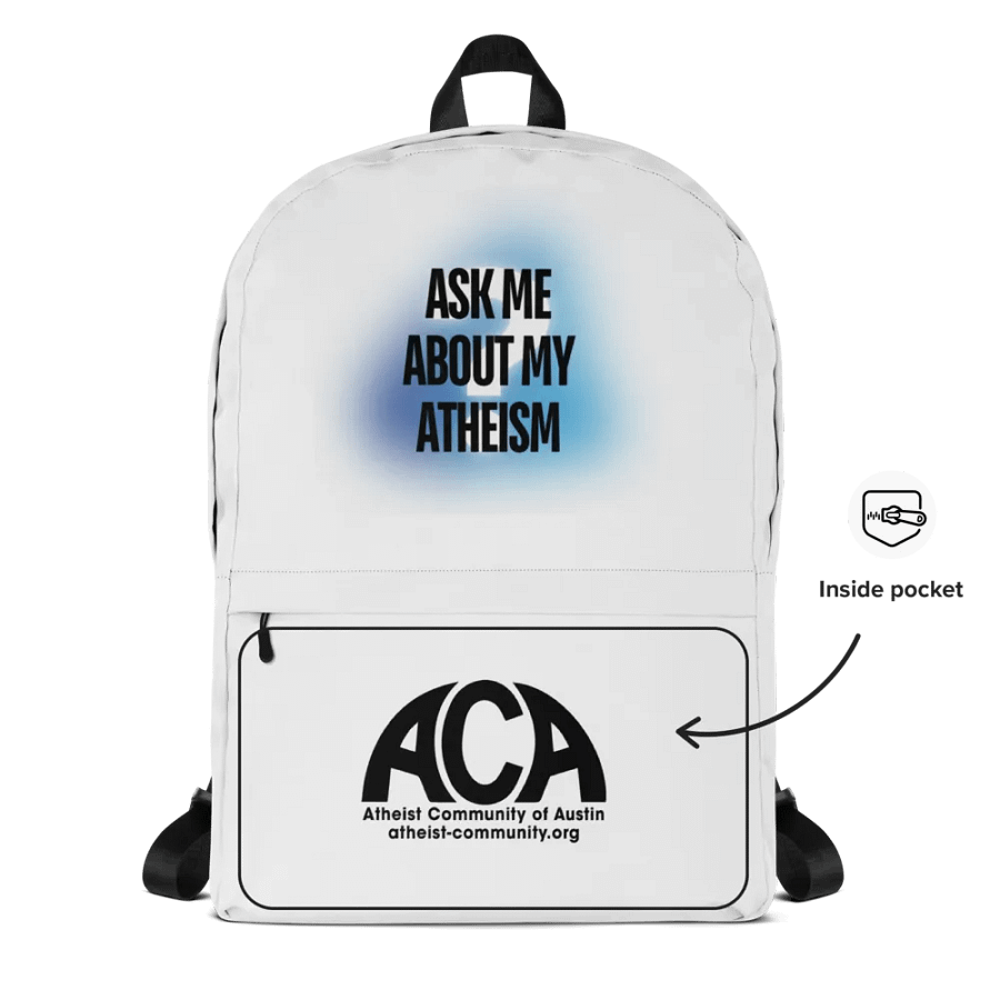 Ask Me About My Atheism Backpack product image (12)