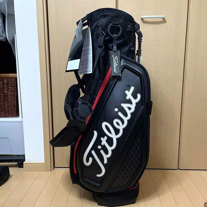 Titleist Golf Caddy Carry Premium Stand Bag Type 9 x 47 Inch TB20SXSF Black product image (1)