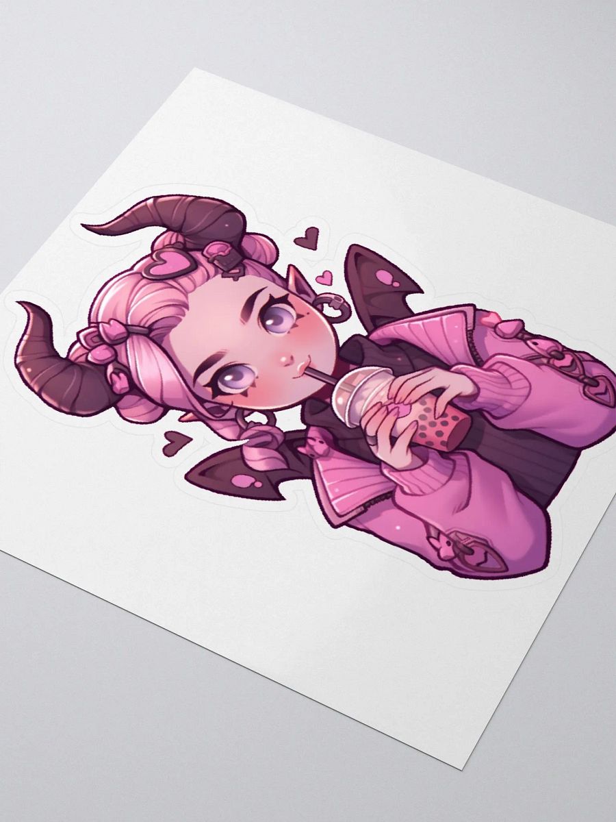 Lily, the Bubble Tea Succubus Sticker product image (7)