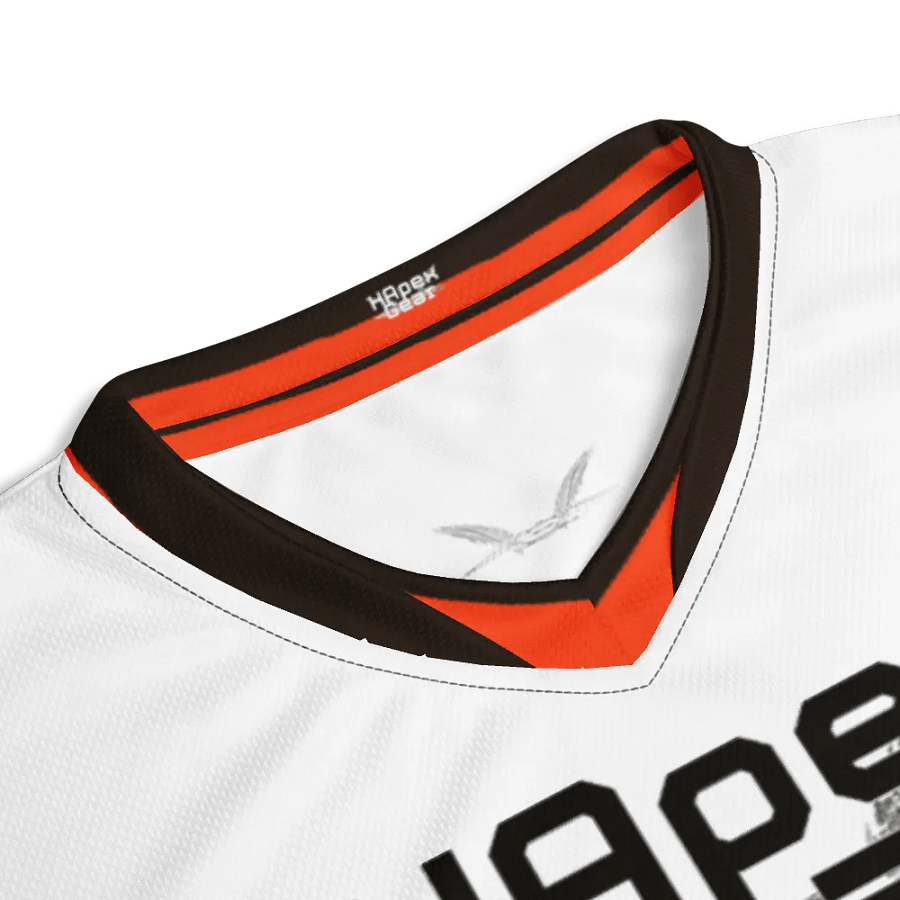 Dieter - White - Recycled Unisex Sports Jersey - Black HApex Gear Black Logo product image (4)