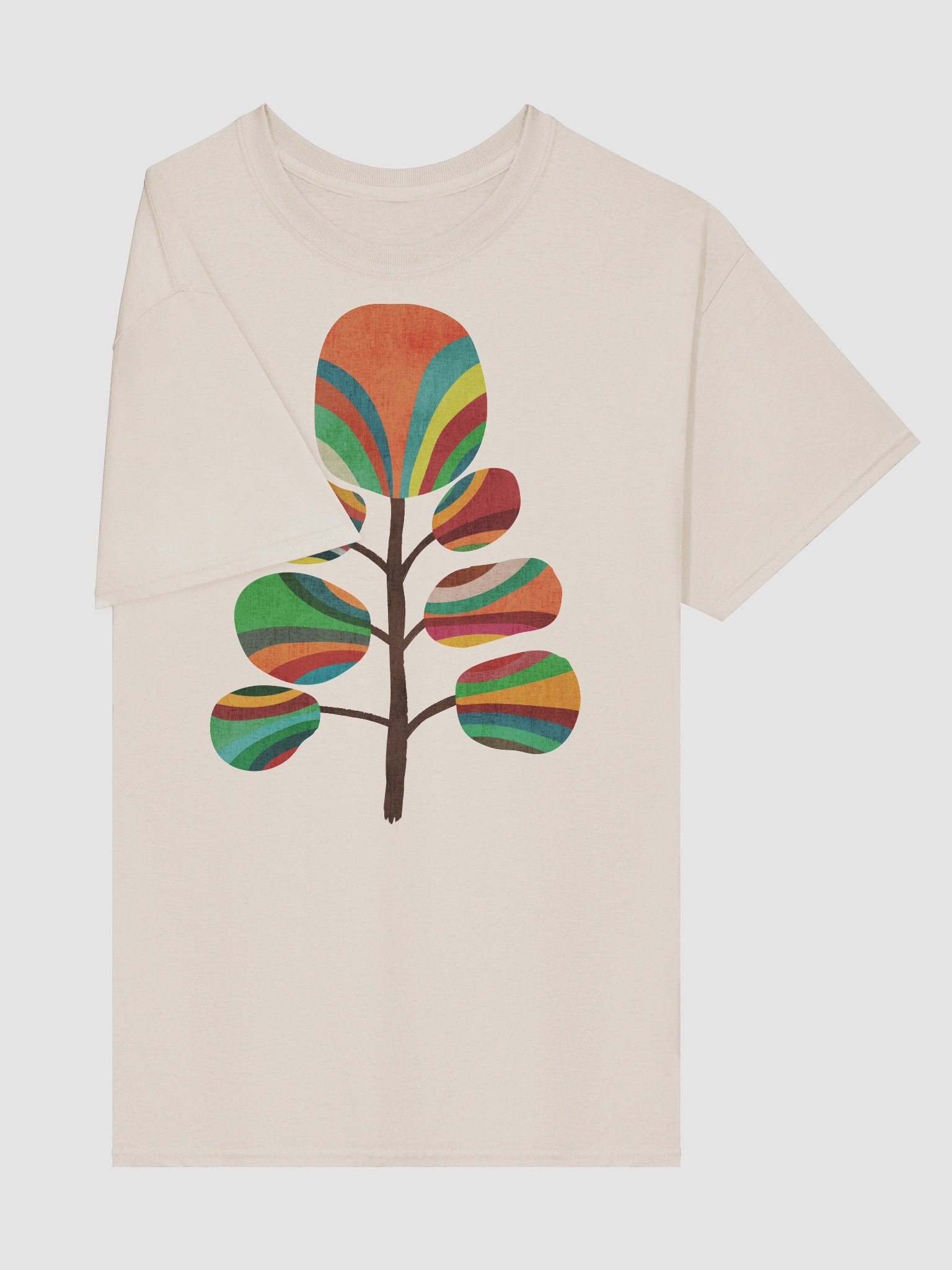The rainbow tree graphic t-shirt product image (64)