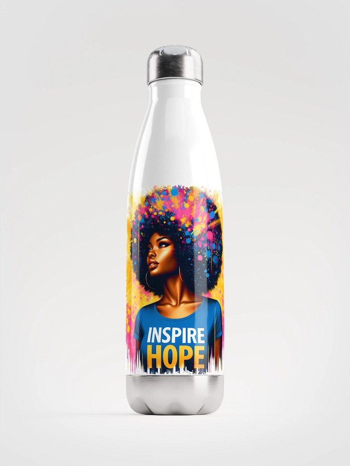 INSPIRE HOPE Afro-Inspired Stainless Steel Water Bottle product image (1)