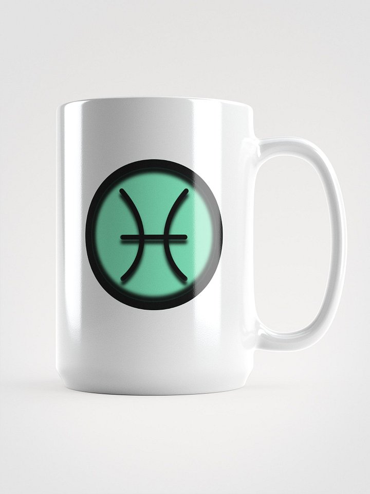 Astrology Symbol | Zodiac Sign | Pisces White Glossy Mug product image (1)
