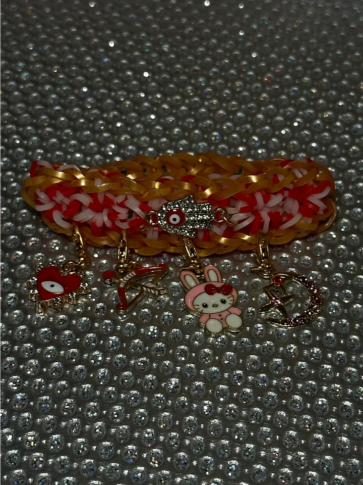 Shooting For The Stars Bunny Evil Eye Elastic Band Bracelet product image (2)