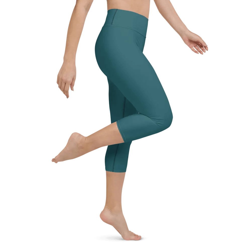 Teal Yoga Capri Leggings product image (5)