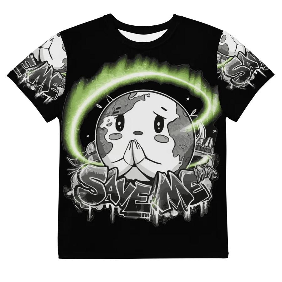 Save Me Youth Crew Neck T-Shirt | Eco-Friendly Style for Young Activists product image (8)
