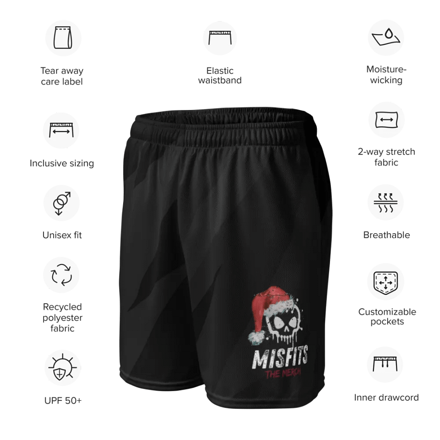 Misfits - Black Mesh Shorts product image (11)
