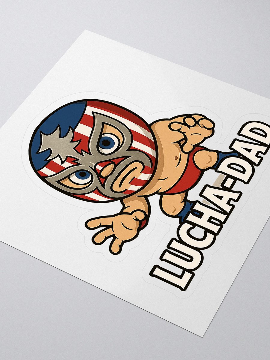 Lucha-Dad Wrestler Kiss Cut Stickers product image (3)