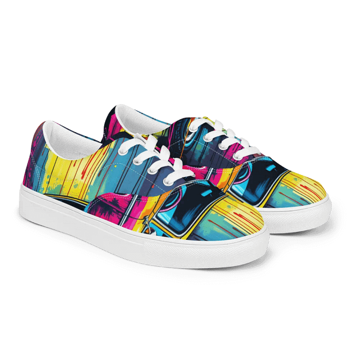 Pop art, Christine the car, Men's Canvas Shoes product image (2)