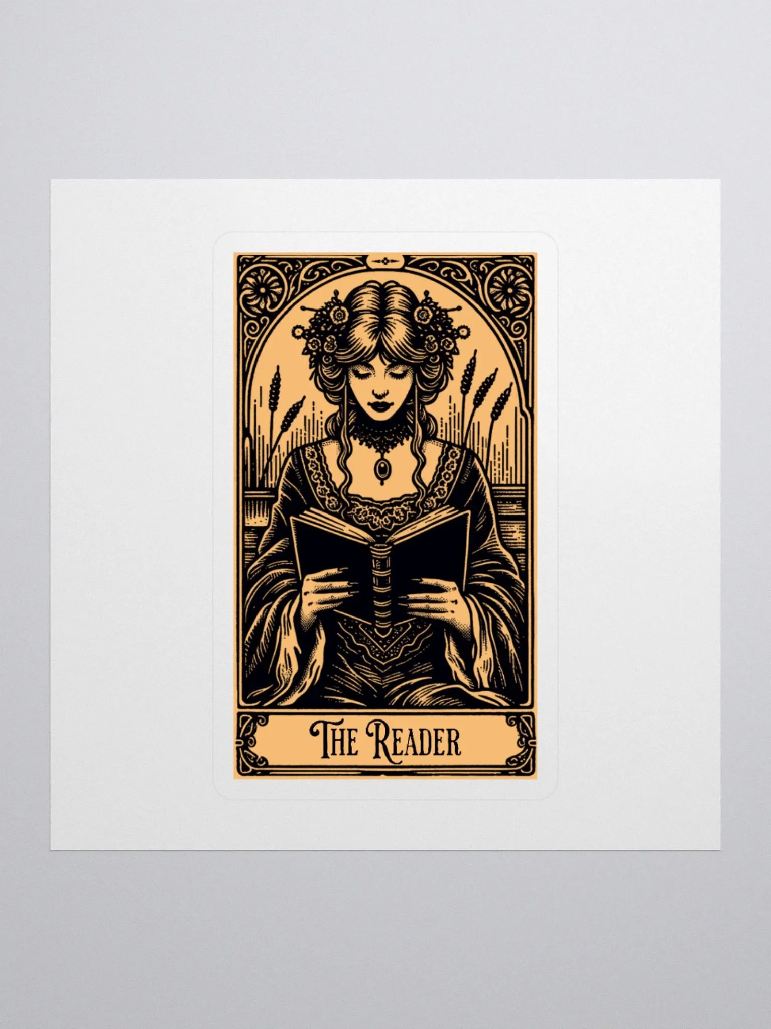 The Reader Tarot Card Sticker product image (1)