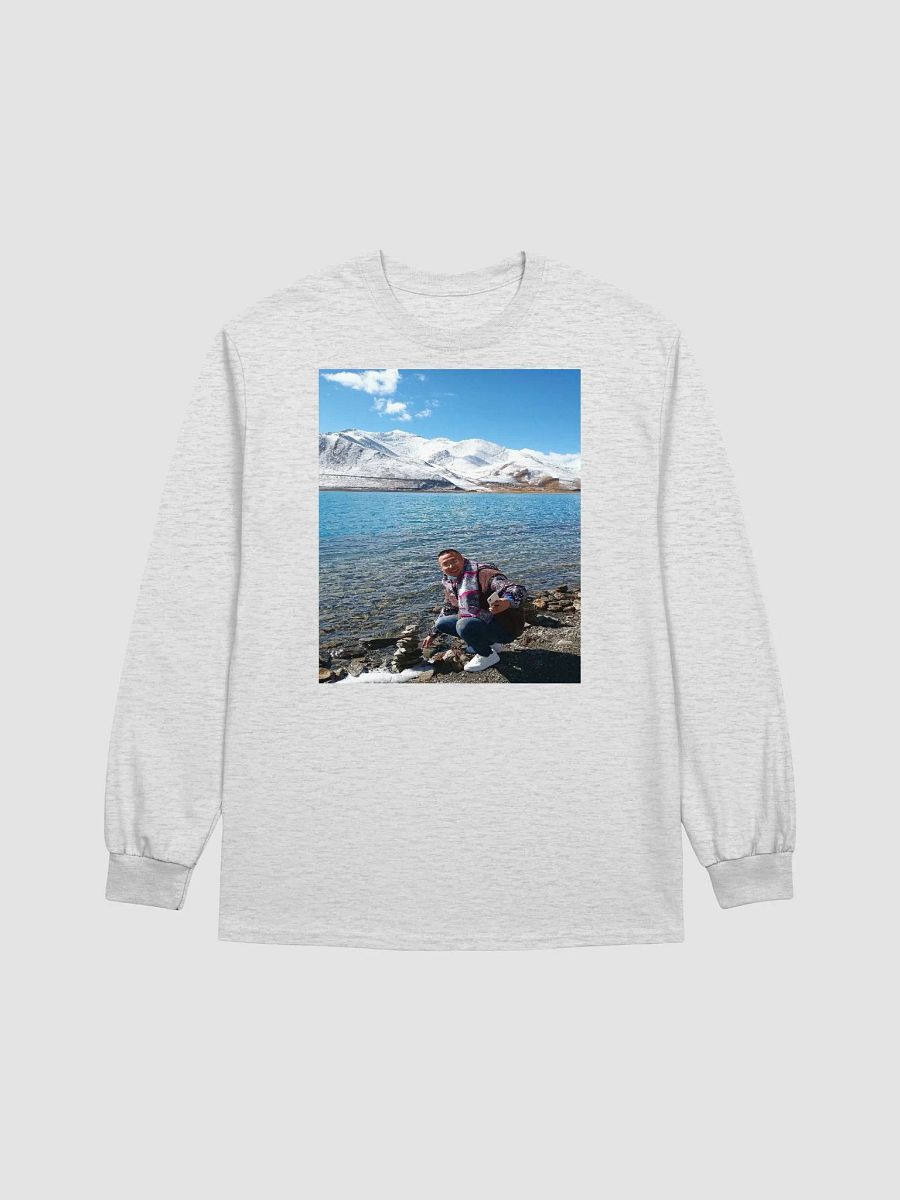 Gildan Ultra Cotton Long Sleeve T-Shirt: snow mountain product image (12)