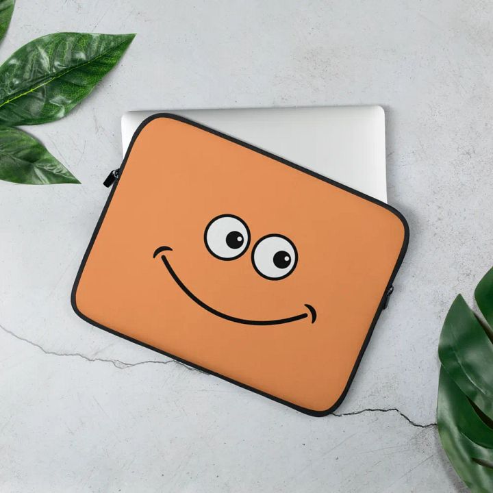 Happy Face Laptop Sleeve product image (2)