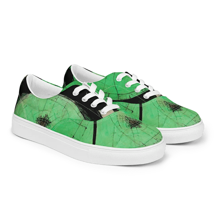 green time! Men's abstract x surreal Face Canvas Shoes product image (2)