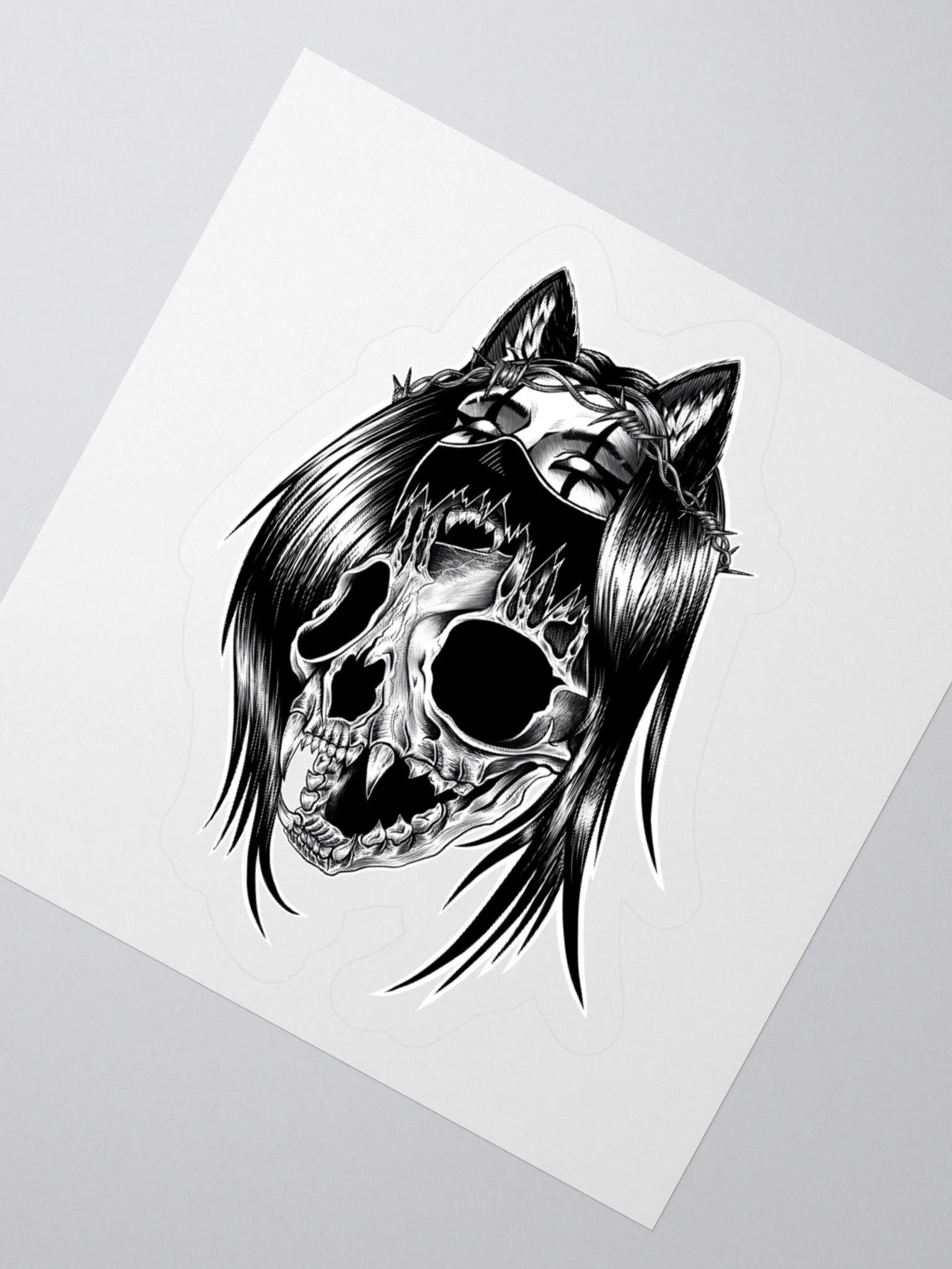 Metal Skull n' Bones Sticker product image (6)