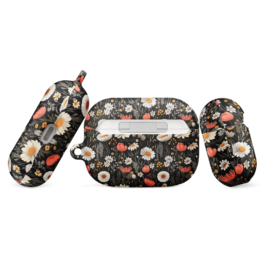 Blossom Elegance: Noir Garden All-Over Print AirPods® Case product image (5)