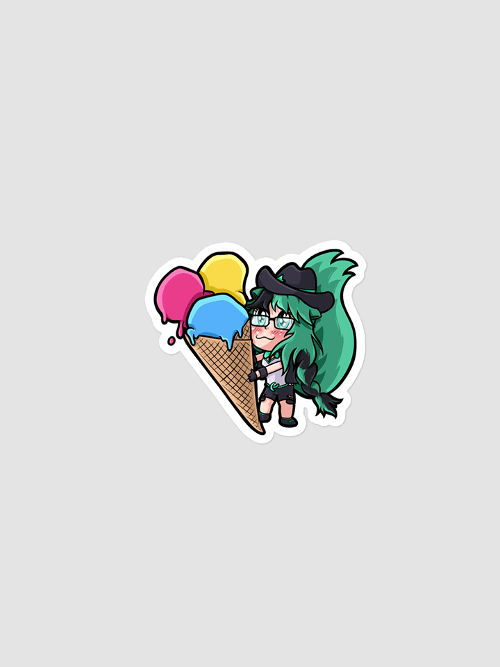 Mintzey Moon Pride Pan Sticker product image (1)