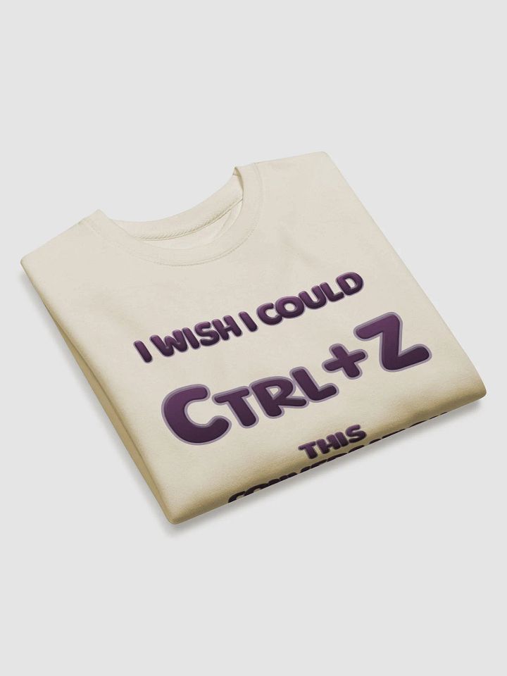 【Ctrl+Z】Purple Text Premium Sweatshirt product image (2)
