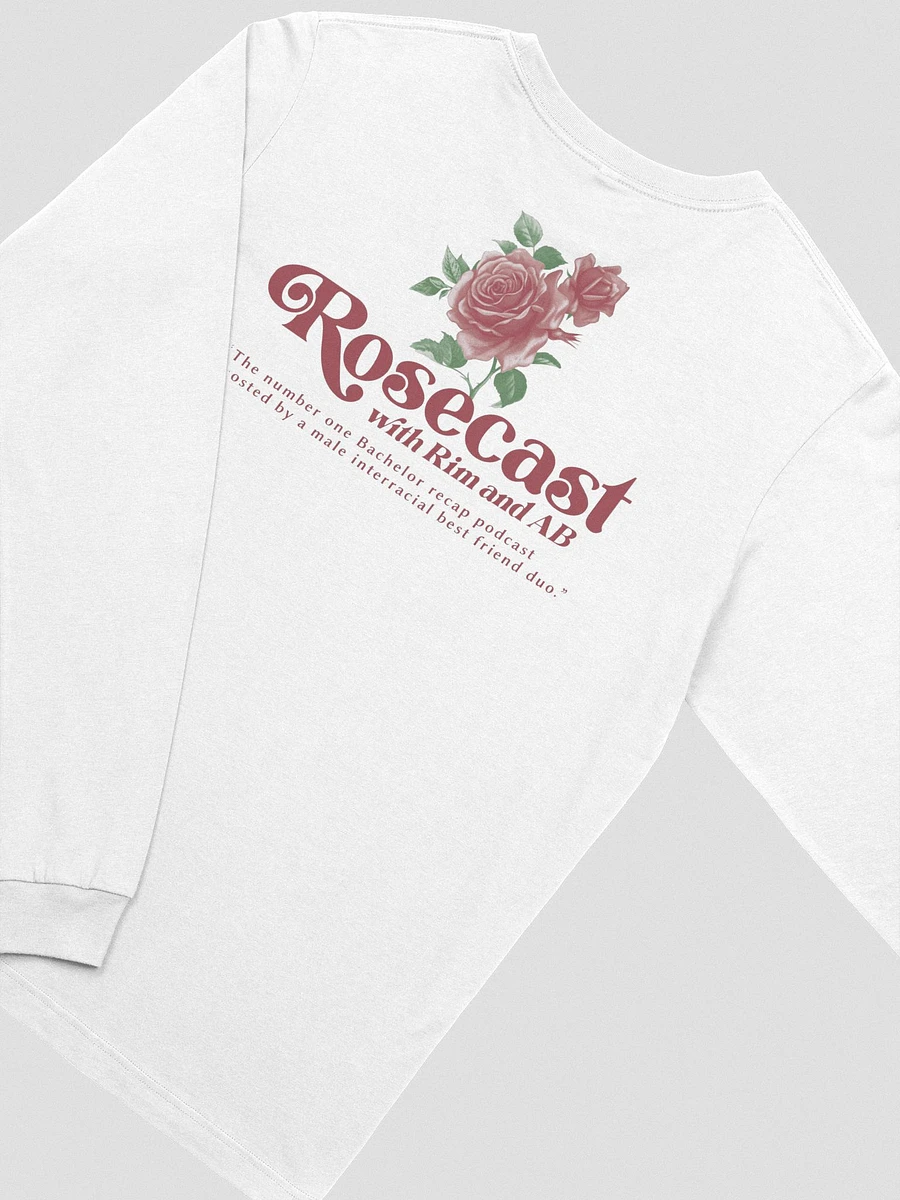 Retro Rose Long-Sleeve T-Shirt (Front and back) product image (27)