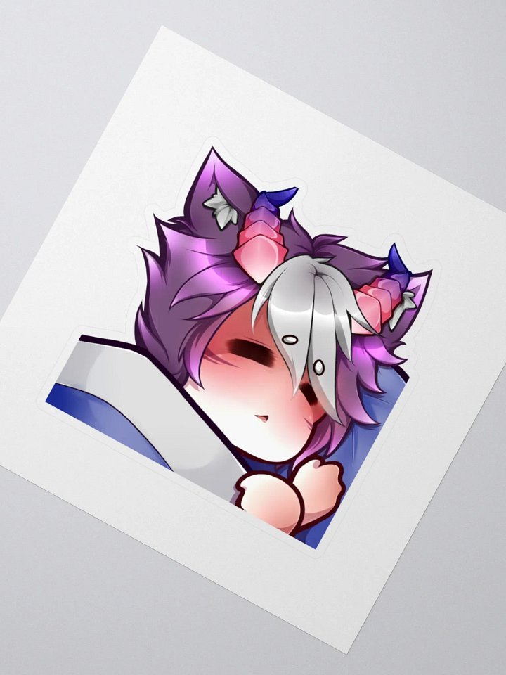 Loki Sleepy Emote Kisscut Sticker (Multiple Sizes) product image (2)