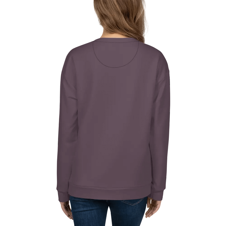 Plain Cool Purplish Brown Soft Summer Unisex Recycled Polyester Heavyweight Premium Sweatshirt by Treasure Pie product image (9)