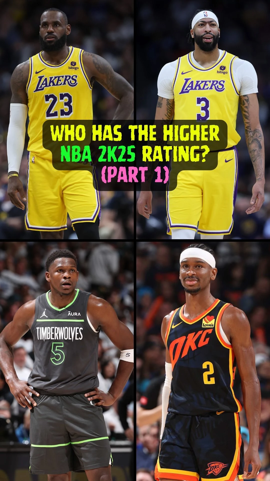 Which NBA player has the higher 2K25 rating? 👀🏀

DL/SUBSCRIBE👇
🍎 apple.co/2iIw0IJ
✳️ spoti.fi/2CYqewS
📺 bit.ly/hdkxyoutube

#...