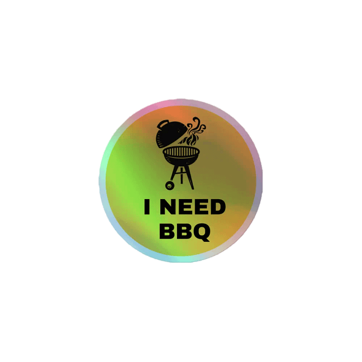 I Need BBQ Logo Sticker product image (1)