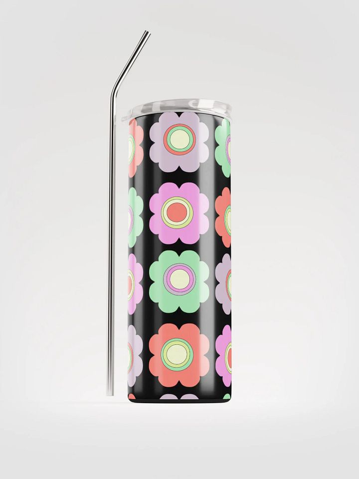 20 oz Stainless Steel Thermos cup, leak proof cup lid, Blossom Delight Tumbler Mug Flasks product image (1)