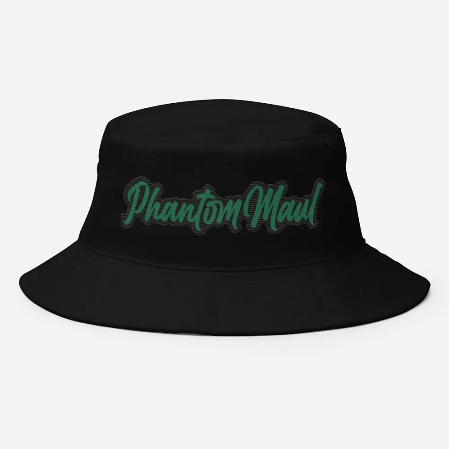 'PhantomMaul' Bucket Hat Forest Green Lettering product image (8)