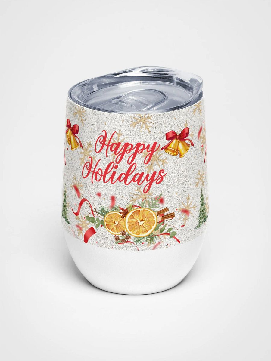 Festive Cheers Wine Tumbler gift for moms dads friends colleagues product image (1)