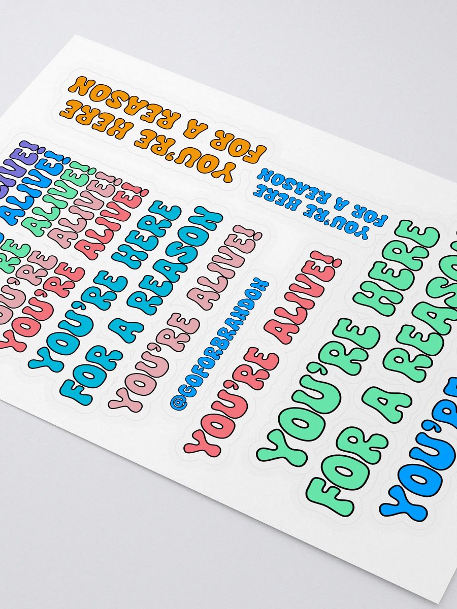 10 Pcs Affirmative Sticker Pack product image (2)