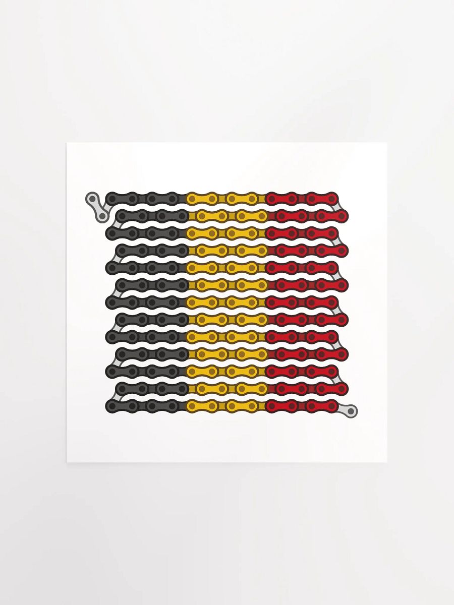 Belgium Bike Chain Flag Poster product image (1)