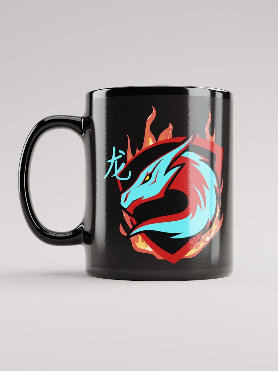 Dragon Emblem Black Glossy Mug product image (4)