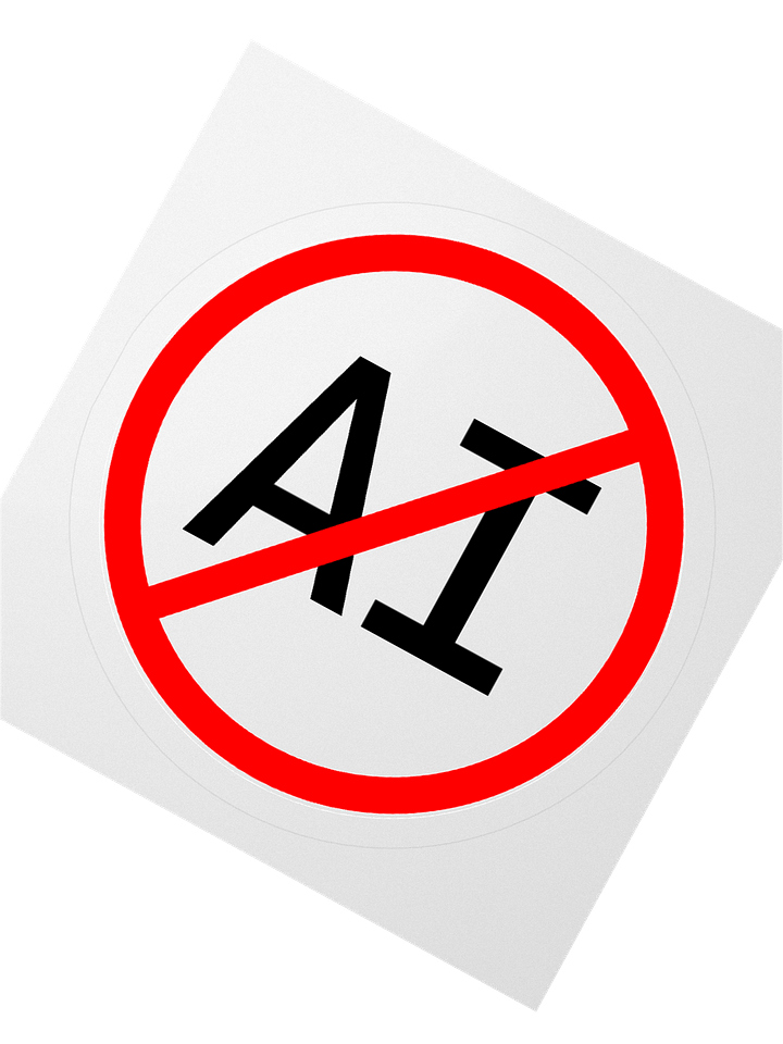 Large "No AI" sticker product image (2)