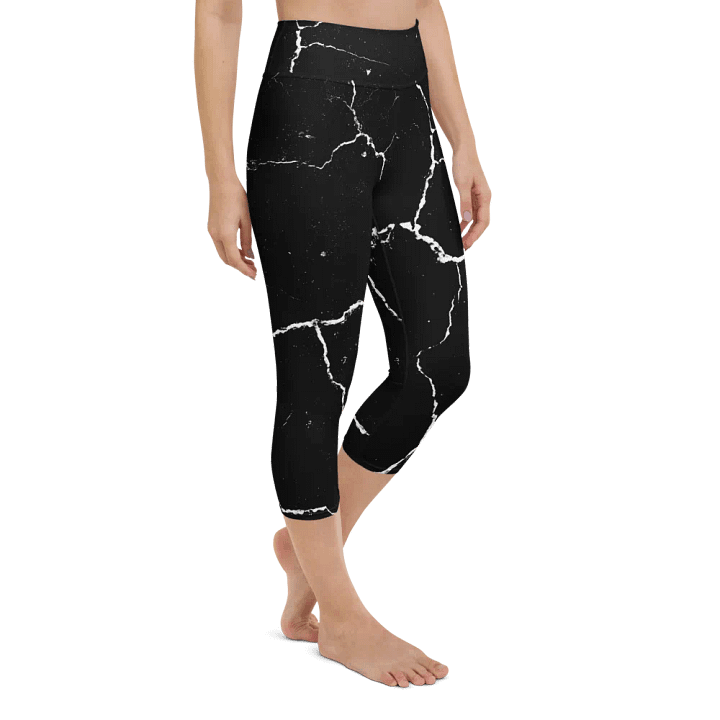 Cracked Network Yoga Capri Leggings product image (2)