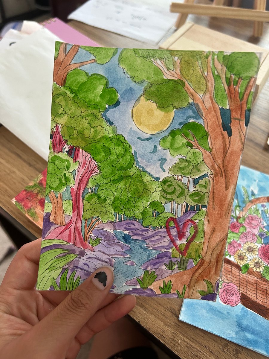 Mini landscape and flower watercolor kit product image (2)