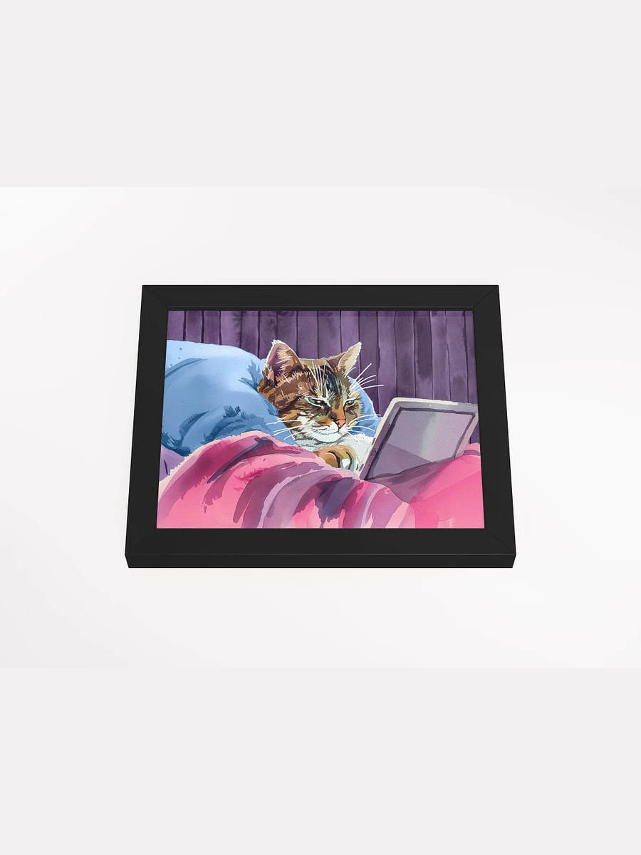 21st Century Digital Cat – Fun Feline Framed Poster product image (4)
